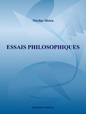 cover image of Essais Philosophiques